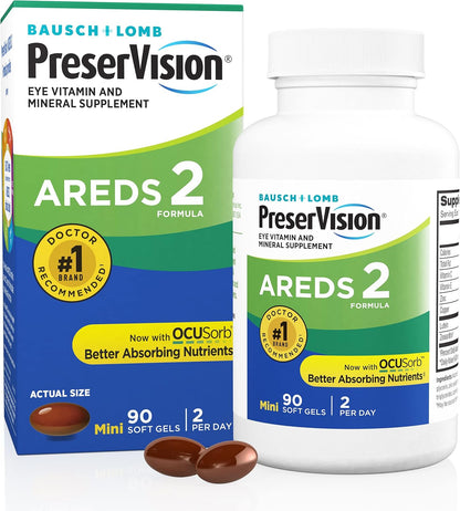 PreserVision® AREDS 2 Vitamin & Mineral Supplement 120 Count Soft Gels